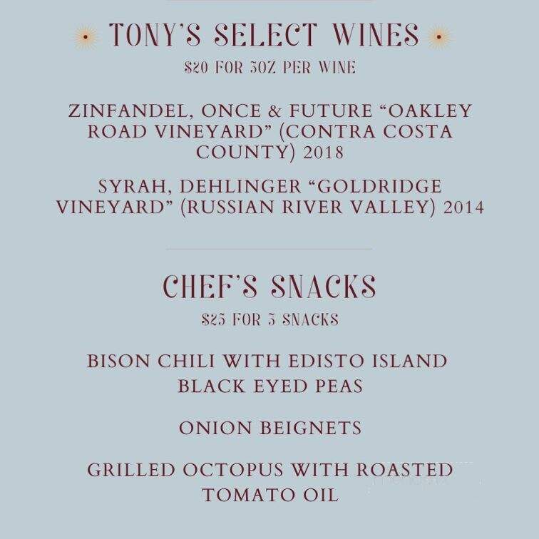 Charleston Restaurant - Baltimore, MD menu_pic