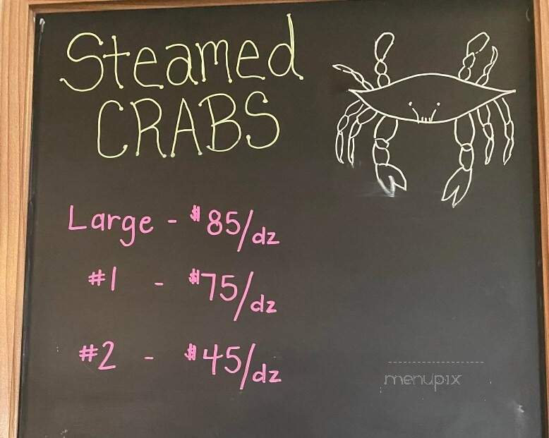 Tap Room - Chesapeake City, MD menu_pic