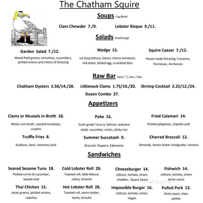 Chatham Squire Restaurant - Chatham, MA