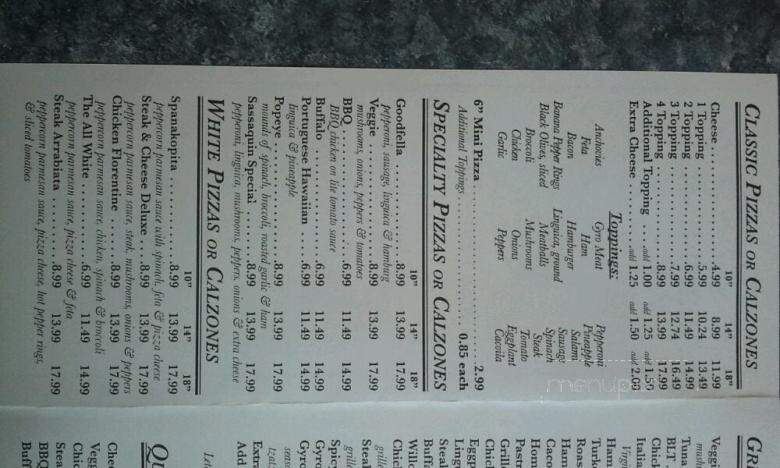 Sassaquin House Of Pizza - New Bedford, MA menu_pic