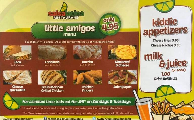 Salsa Latina - Albany, NY menu_pic