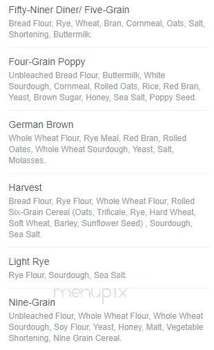 Home Fires Bakery - Leavenworth, WA menu_pic