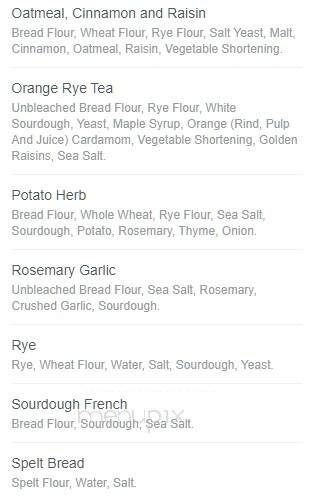 Home Fires Bakery - Leavenworth, WA menu_pic