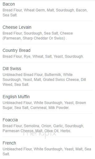 Home Fires Bakery - Leavenworth, WA menu_pic
