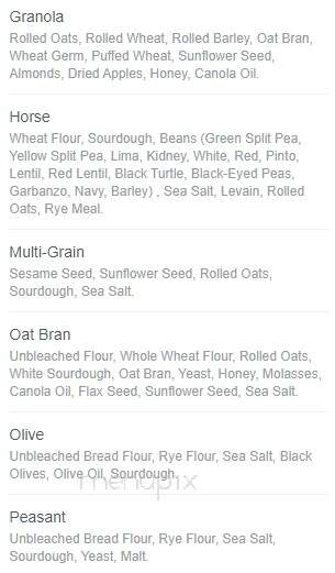 Home Fires Bakery - Leavenworth, WA menu_pic