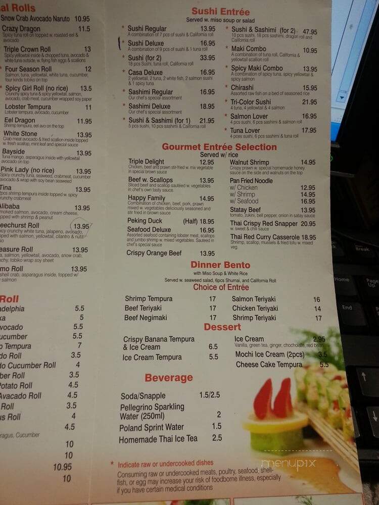 Casa Asia - Whitestone, NY menu_pic