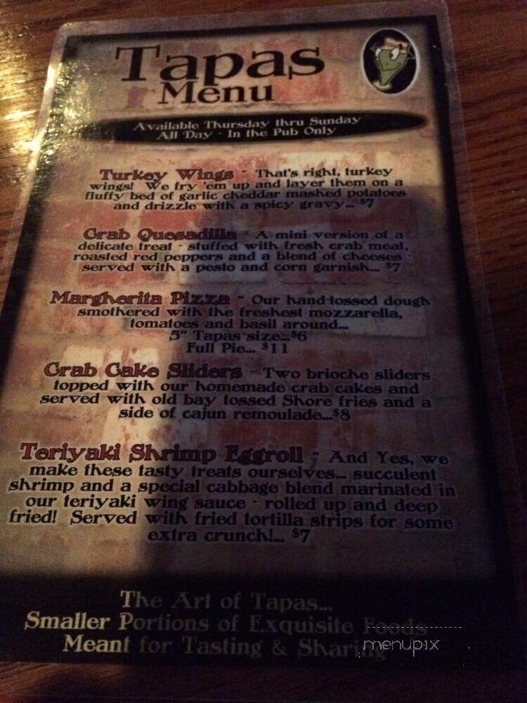 The Tipsy Turtle - Swoyersville, PA menu_pic