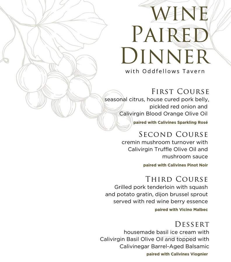 Calivirgin-Coldani Olive Ranch - Lodi, CA menu_pic
