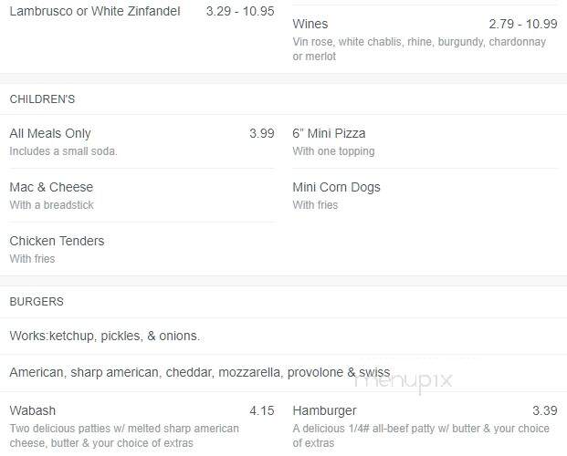 Jozwiak's Bar & B-Q - Menominee, MI menu_pic