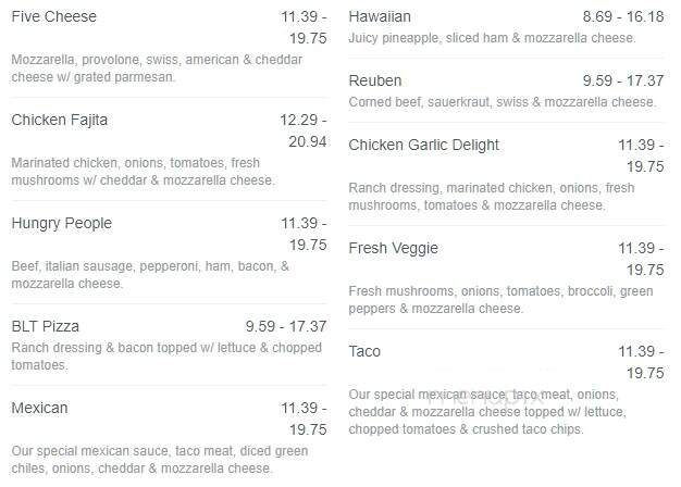 Jozwiak's Bar & B-Q - Menominee, MI menu_pic