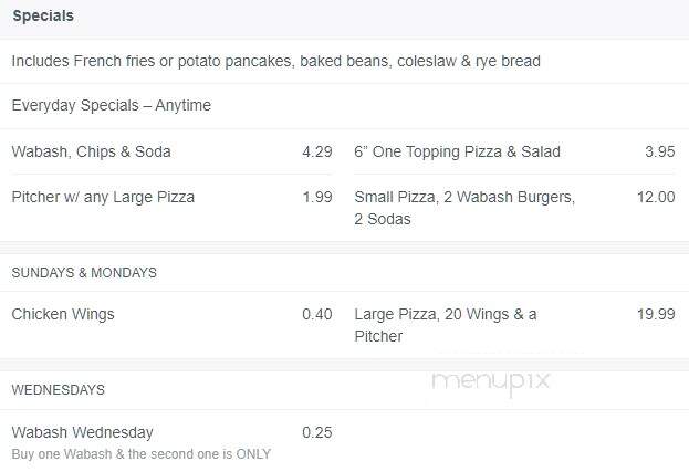 Jozwiak's Bar & B-Q - Menominee, MI menu_pic