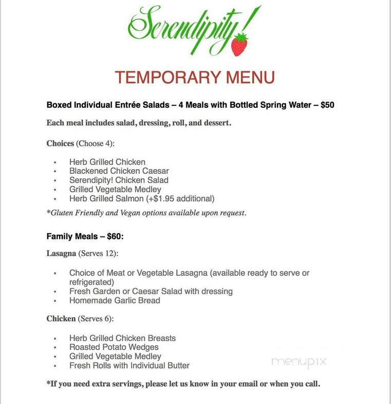 Serendipity Catering - Atlanta, GA menu_pic