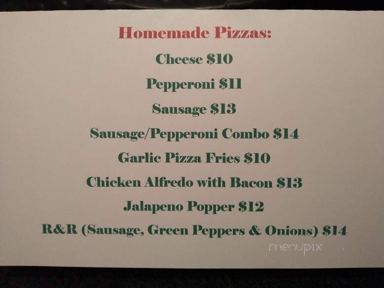 R & R Bar & Campground - Bloomer, WI menu_pic