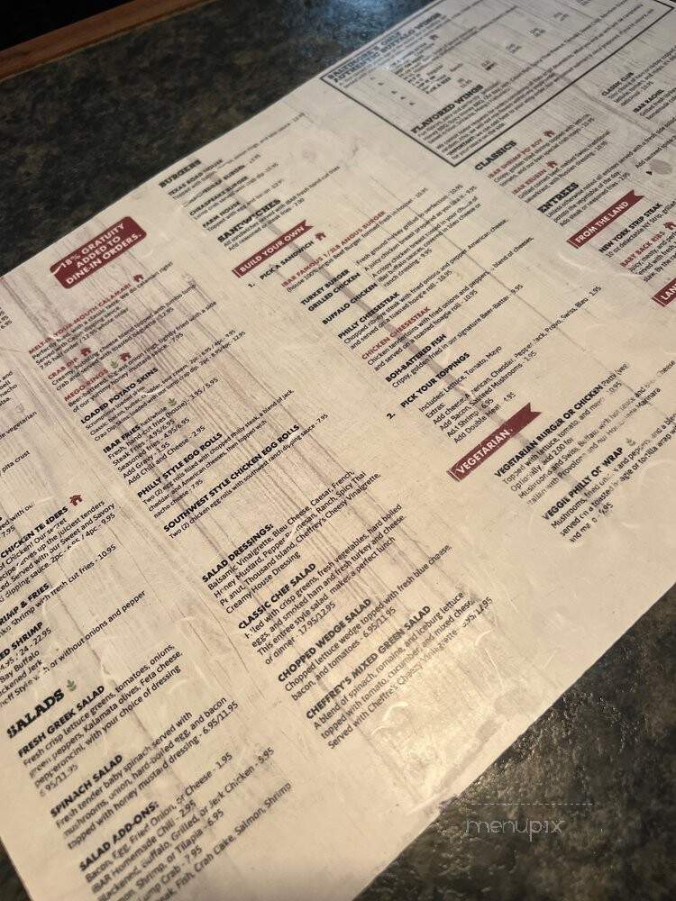 iBar Baltimore - Baltimore, MD menu_pic