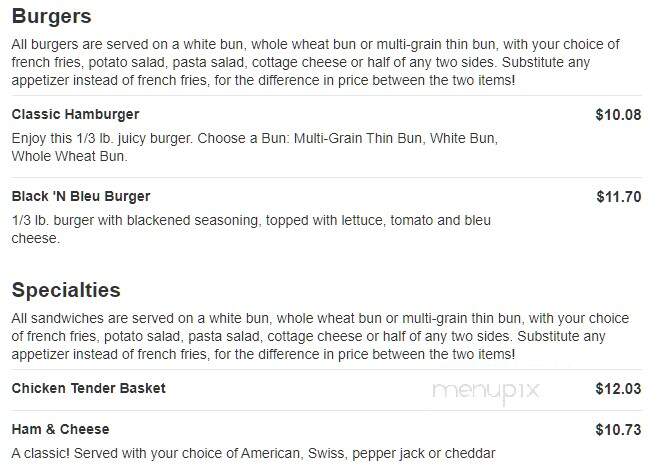 Wiggly Field - Schofield, WI menu_pic