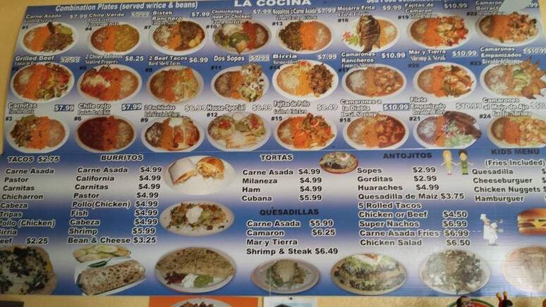 La Cocina Economica - Phoenix, AZ menu_pic