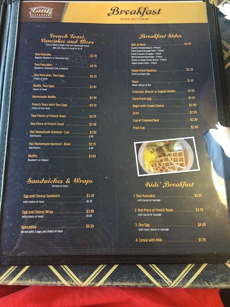 Lantz Restaurant - Laurel, MD menu_pic