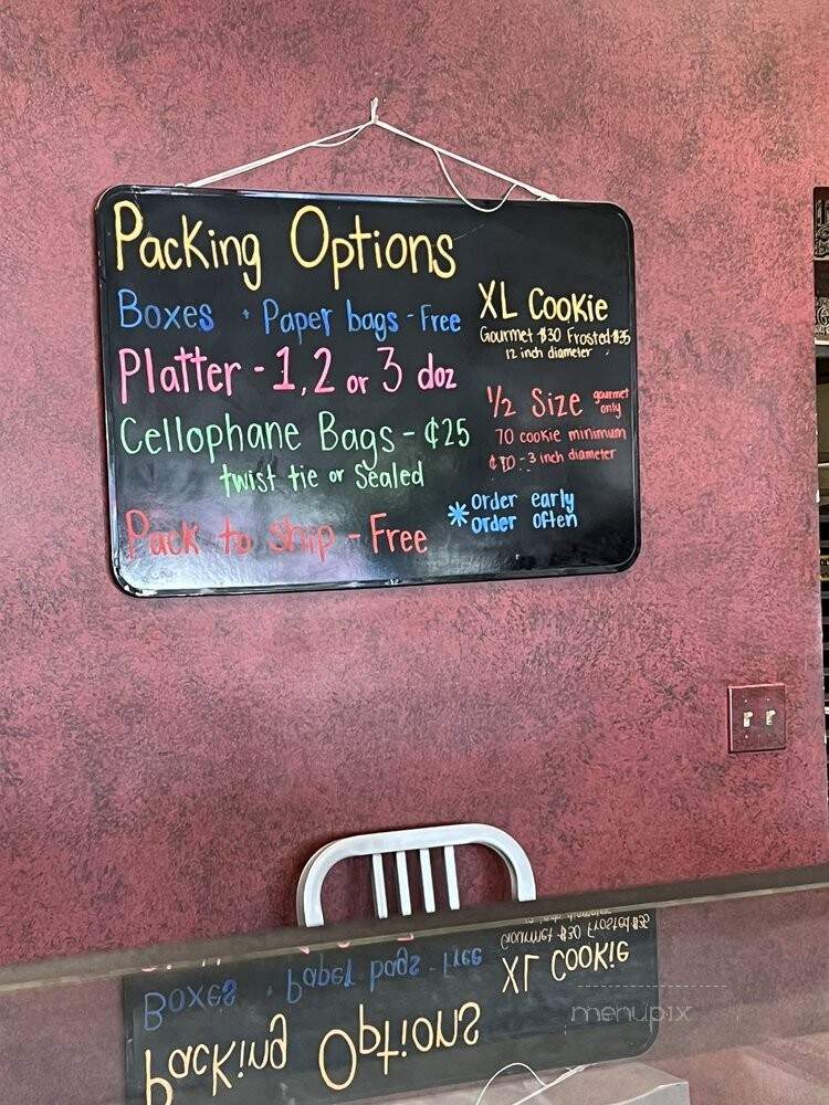 Cookie Shoppe - Chico, CA menu_pic