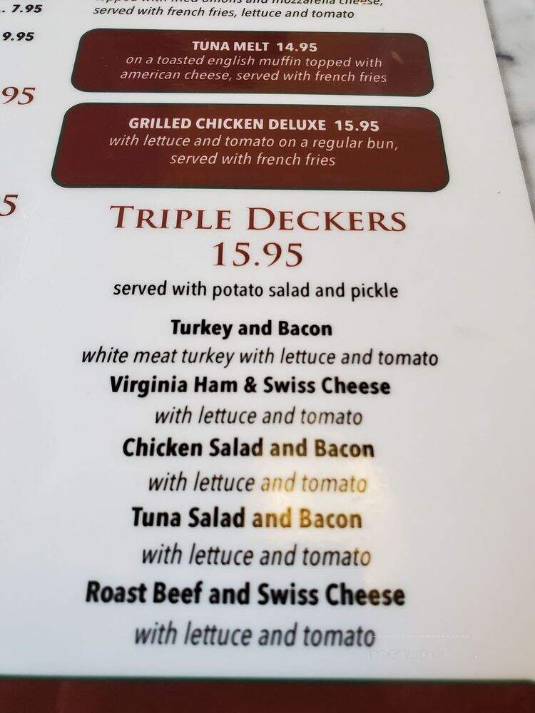 Williston Town House Diner - Williston Park, NY menu_pic