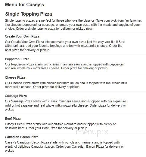 Caseys Carry Out Pizza - Warrenton, MO menu_pic