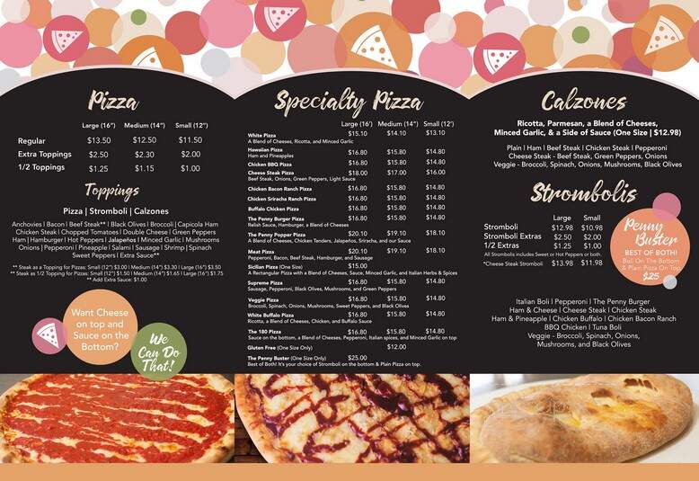 Pennys Pizza - Limerick, PA menu_pic