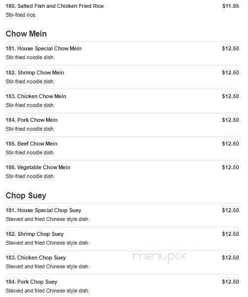 Mandarin Cafe - Natick, MA menu_pic