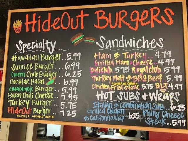 Hideout Burgers - Midlothian, TX