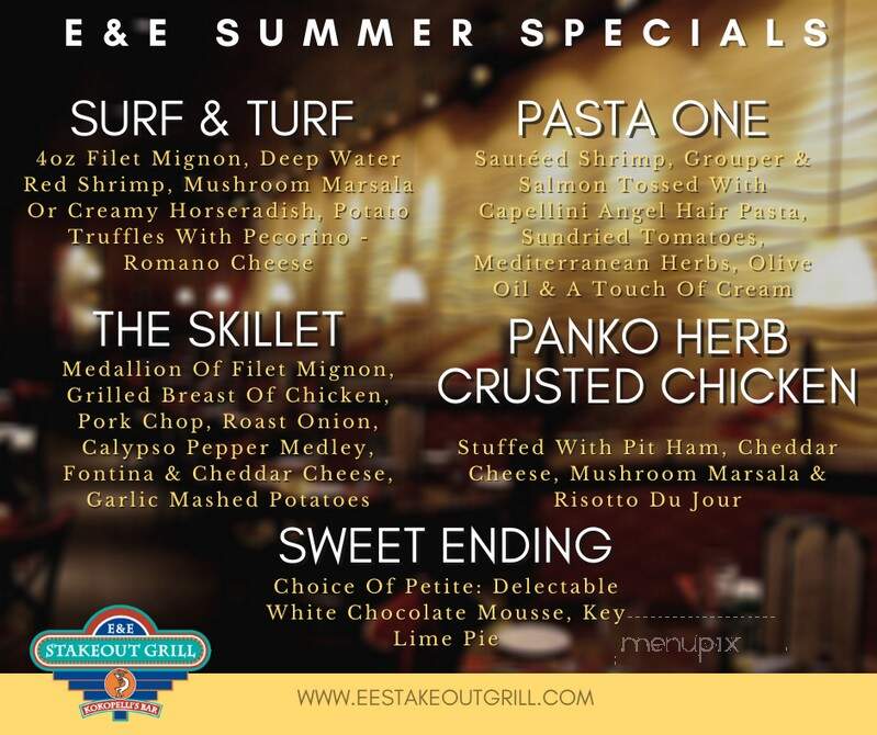 EE Stakeout Grill - Belleair Bluffs, FL menu_pic