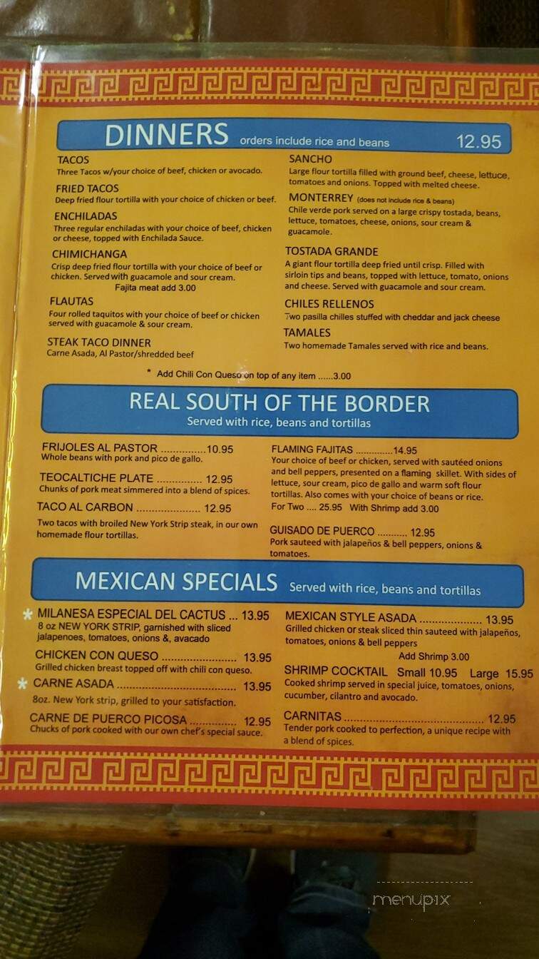 Cactus Cantina & Grill - Wichita, KS menu_pic