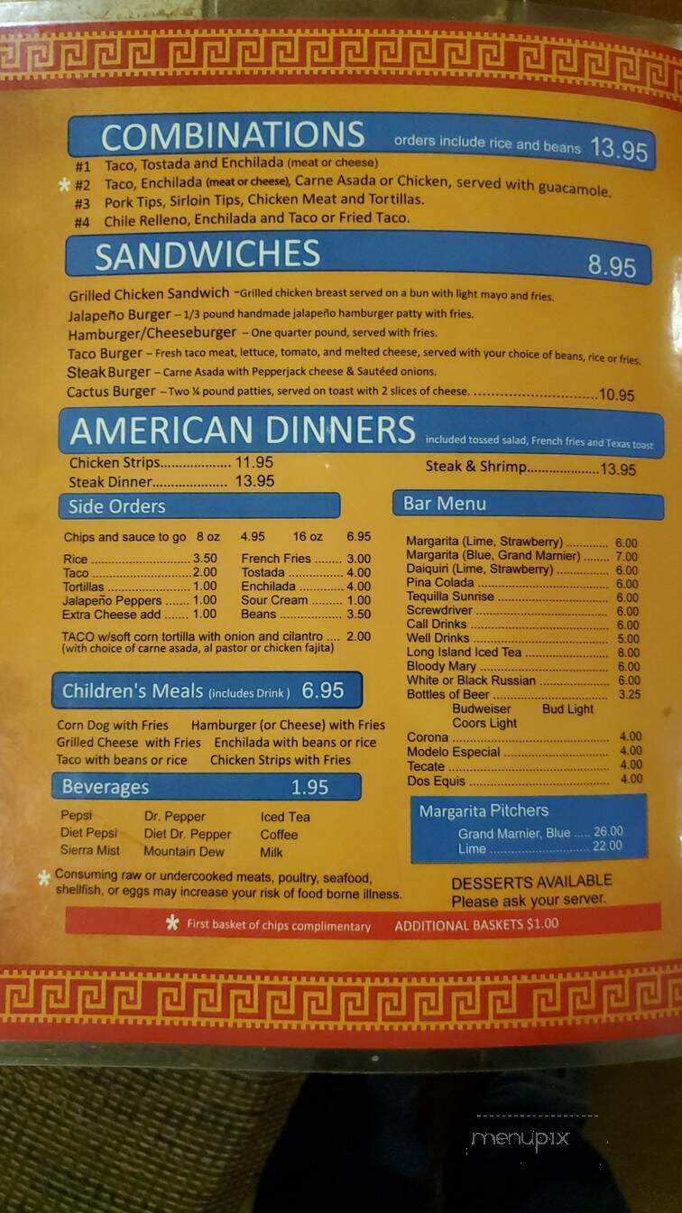 Cactus Cantina & Grill - Wichita, KS menu_pic