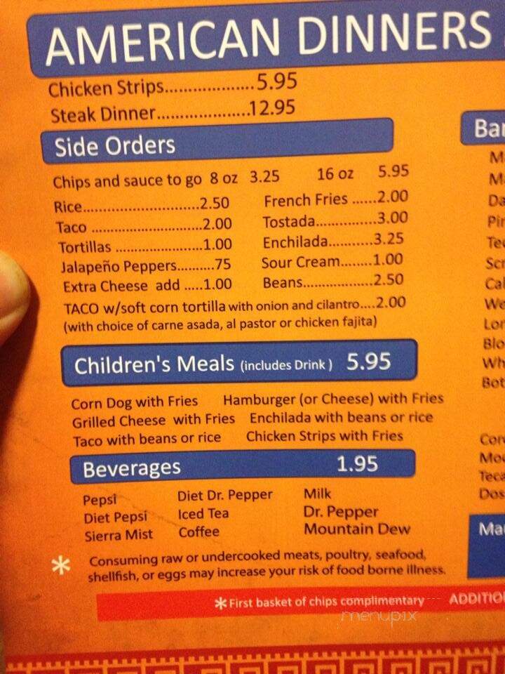 Cactus Cantina & Grill - Wichita, KS menu_pic