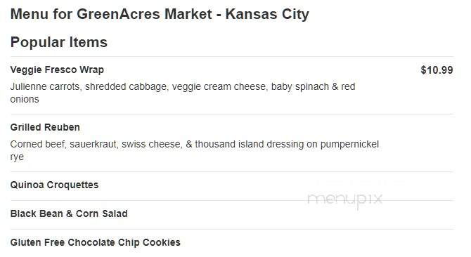 Green Acres Market - Kansas City, MO menu_pic