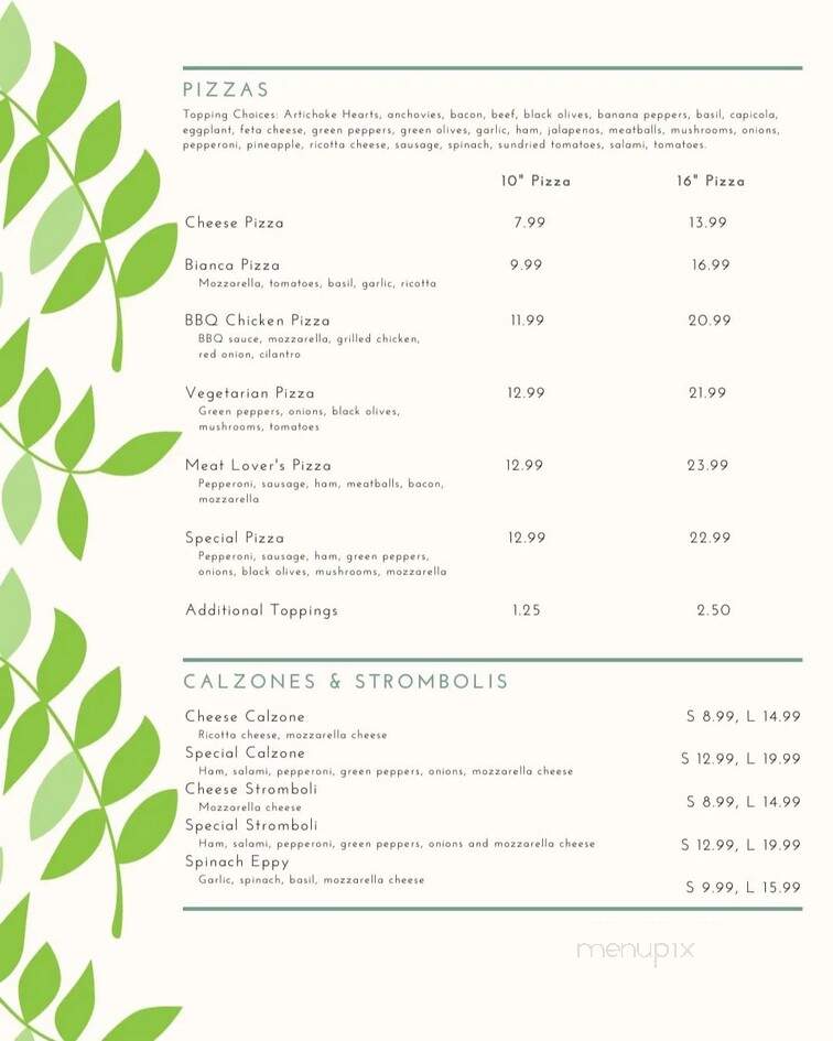 Cafe Panuzzo's Italian Eatery - Oviedo, FL menu_pic