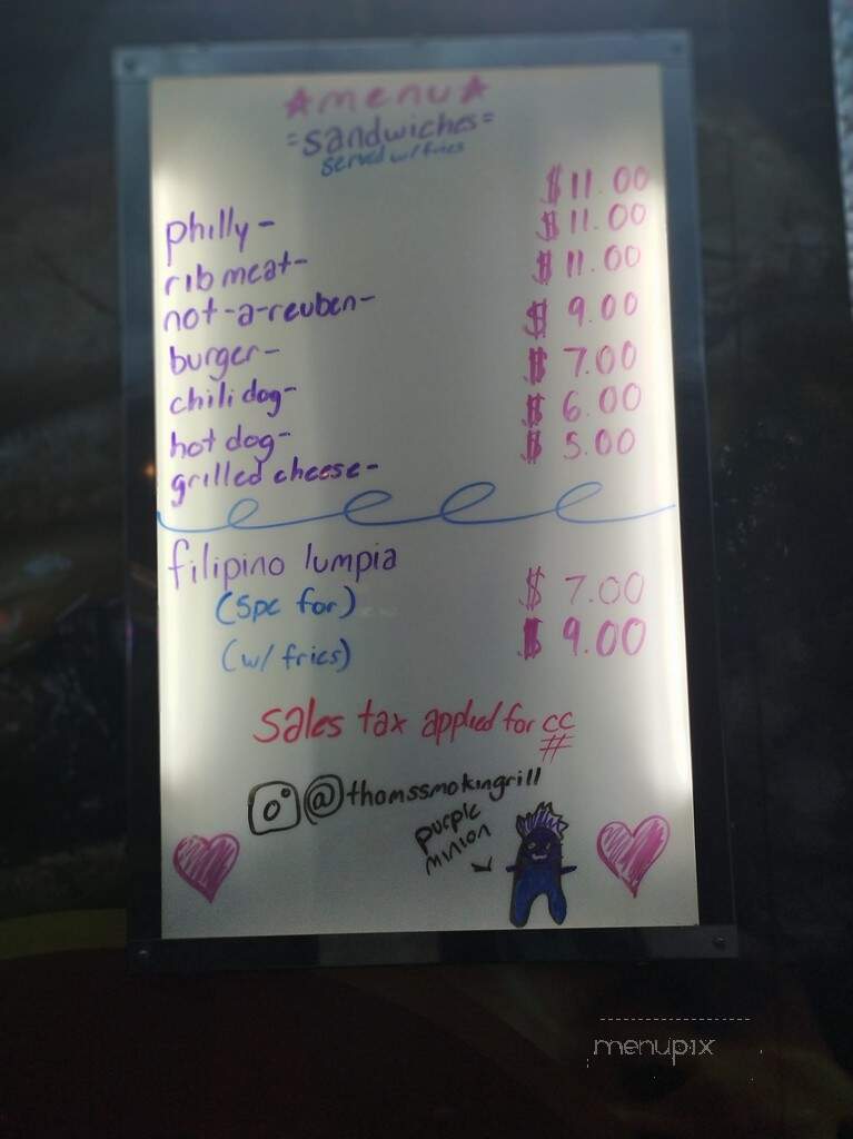 One & Only - St George, UT menu_pic