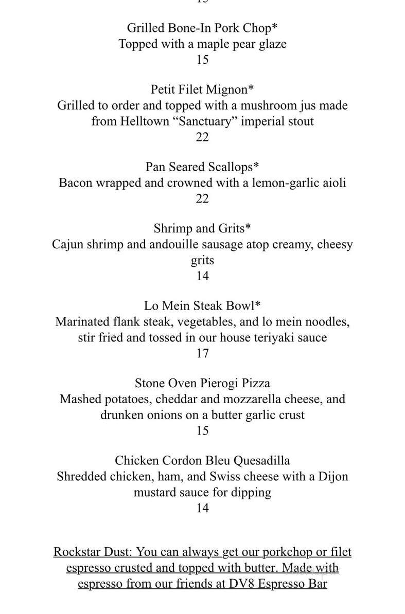 Headkeeper - Greensburg, PA menu_pic
