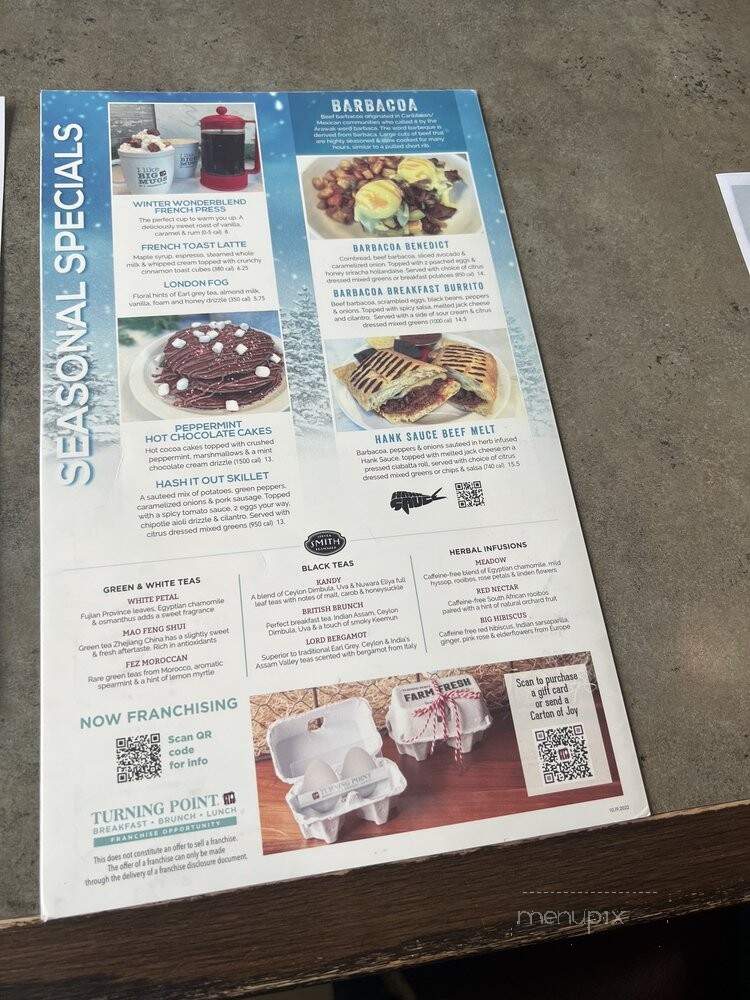Turning Point - Hoboken, NJ menu_pic