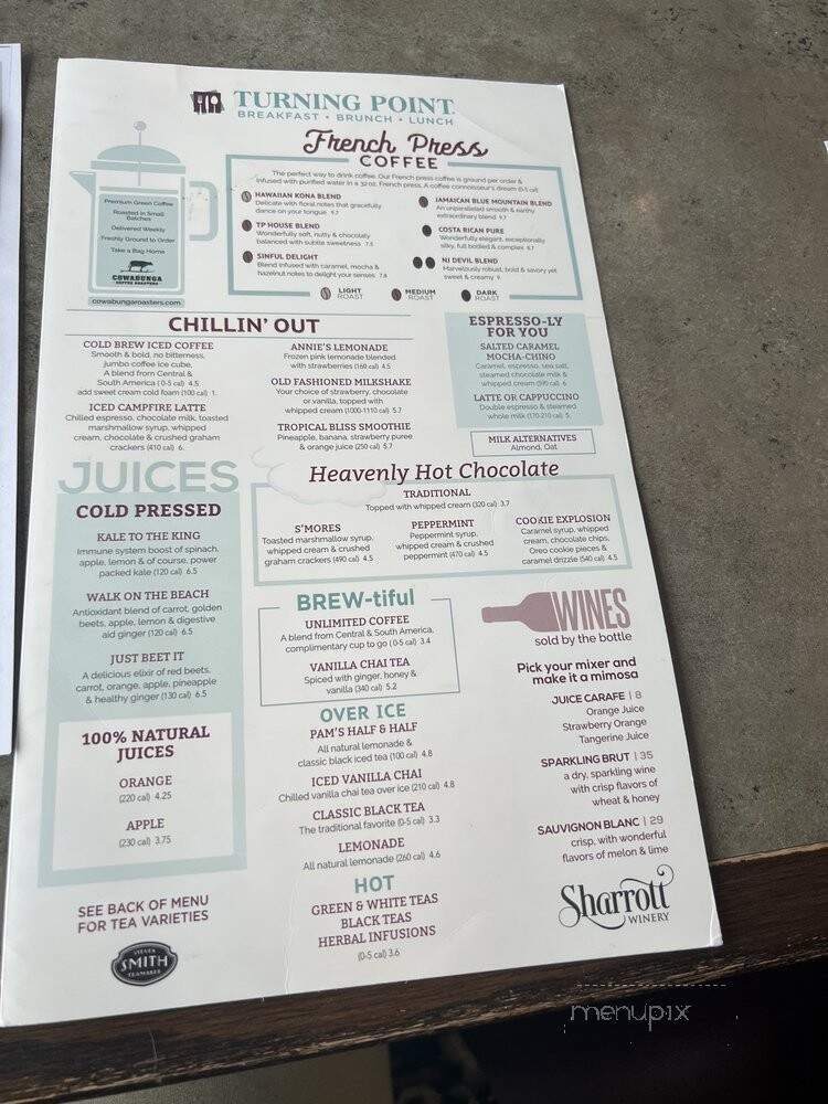 Turning Point - Hoboken, NJ menu_pic