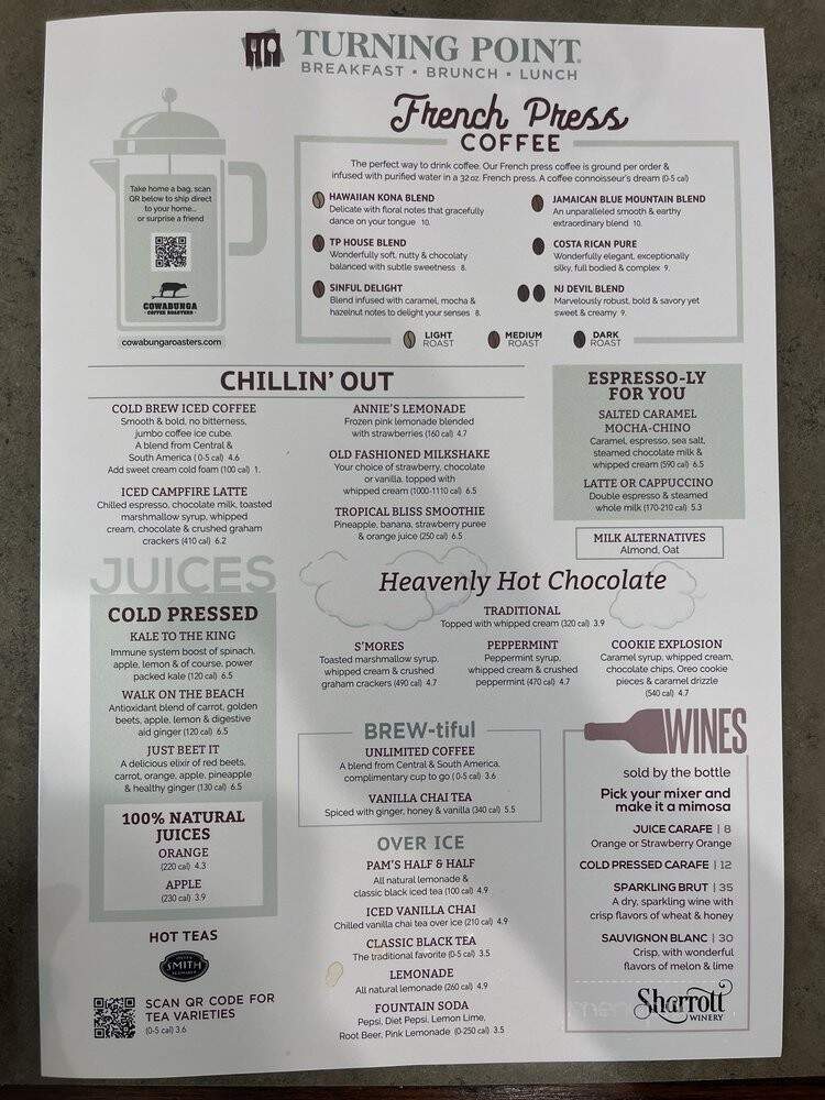 Turning Point - Hoboken, NJ menu_pic