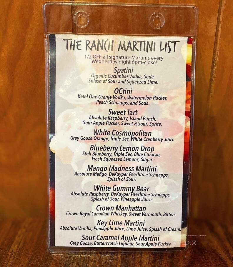 The Ranch Sports Grill - Ladera Ranch, CA menu_pic