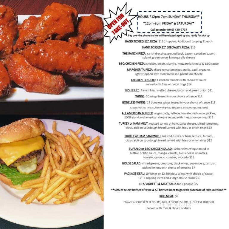 The Ranch Sports Grill - Ladera Ranch, CA menu_pic
