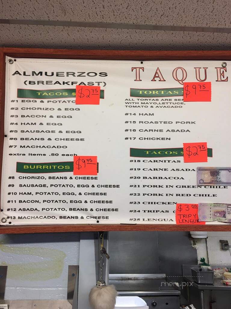 Los Comales - Oklahoma City, OK menu_pic