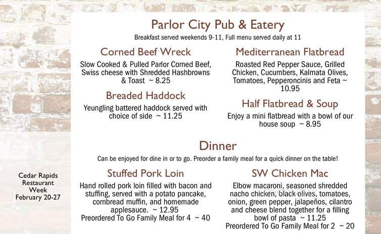 Parlor City Pub & Eatery - Cedar Rapids, IA