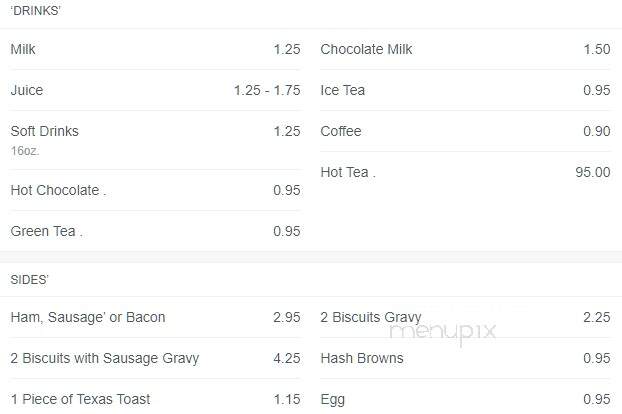 Grill - Groom, TX menu_pic