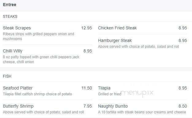 Grill - Groom, TX menu_pic