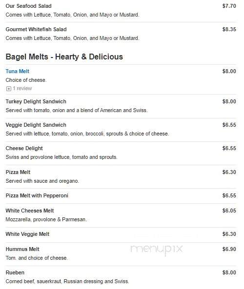 Bagel Lovers Cafe - Harrisburg, PA menu_pic