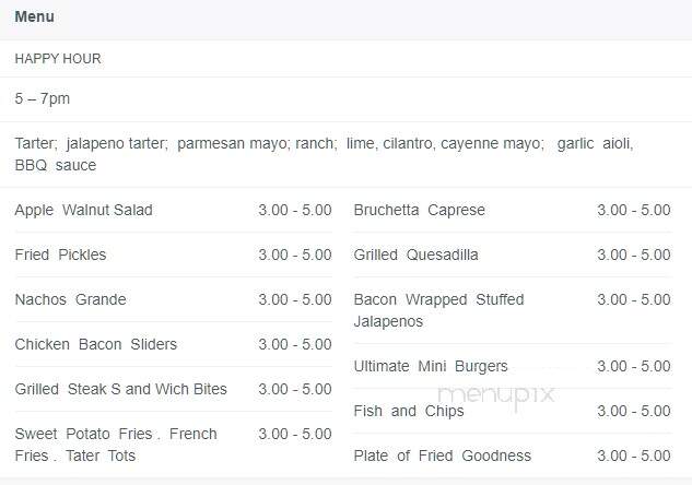 High Dive - Seattle, WA menu_pic