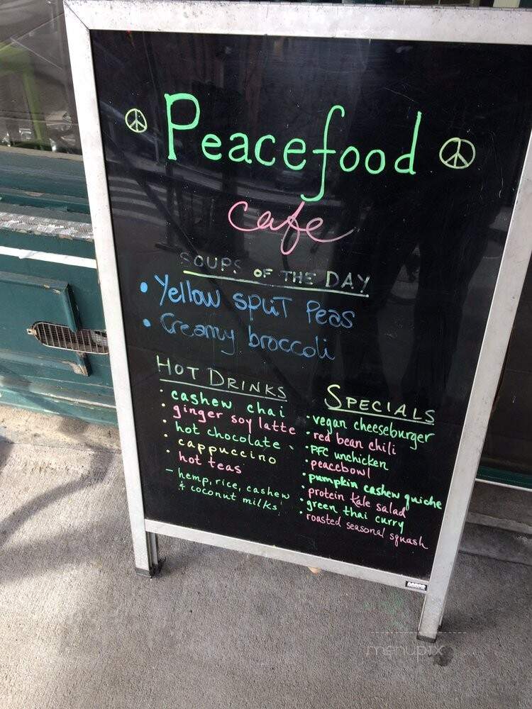 Peacefood Cafe - New York, NY menu_pic
