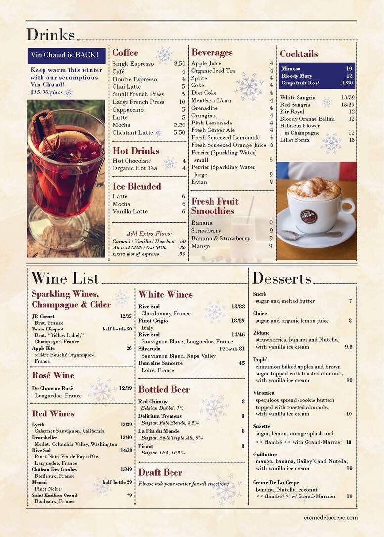 Crme de la Crpe - Long Beach, CA menu_pic