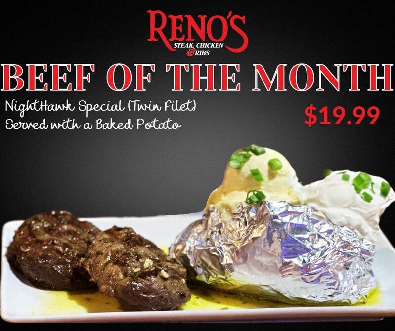 Reno's Roadhouse - Morehead, KY menu_pic