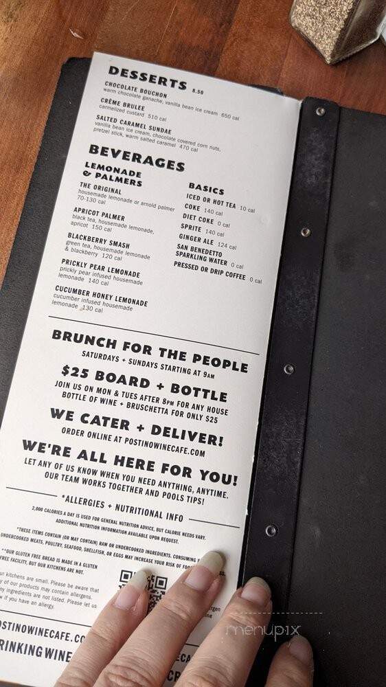 Postino Central - Phoenix, AZ menu_pic